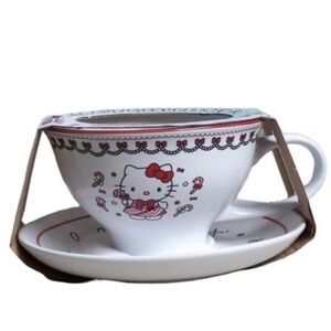 *NEW* Hello Kitty White and Red Teacup Set